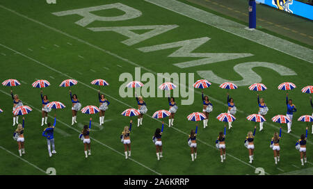 January 30, 2022, Los Angeles, CA, USA: Los Angeles Rams cheerleaders  perform during the NFC Championship game at SoFi Stadium on Sunday, Jan.  30, 2022 in Inglewood. (Credit Image: © Paul Kitagaki