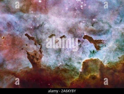 Somewhere in deep space. Carina Nebula star birth. Science fiction wallpaper. Elements of this image were furnished by NASA.