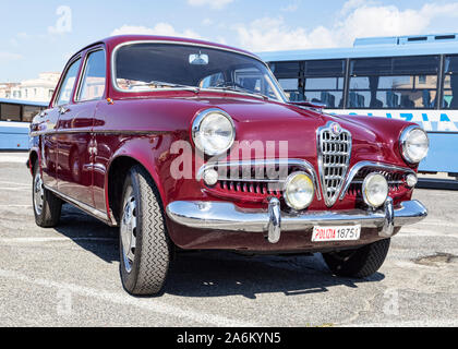 Rome,Italy - September 30, 2018: 50th anniversary of the foundation of the National Association of State Police, an outdoor exhibition of Alfa Romeo c Stock Photo