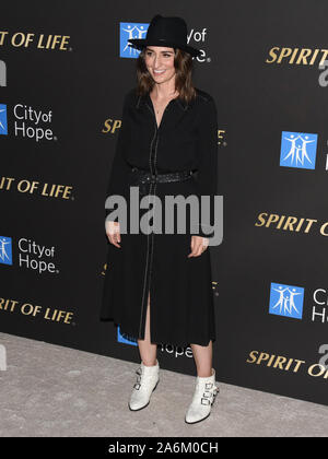 October 10, 2019, Santa Monica, California, USA: 10 October 2019 - Santa Monica, California - Sara Bareilles. 2019 City of Hope Spirit of Life Gala. Photo Credit: Billy Bennight/AdMedia (Credit Image: © Billy Bennight/AdMedia via ZUMA Wire) Stock Photo