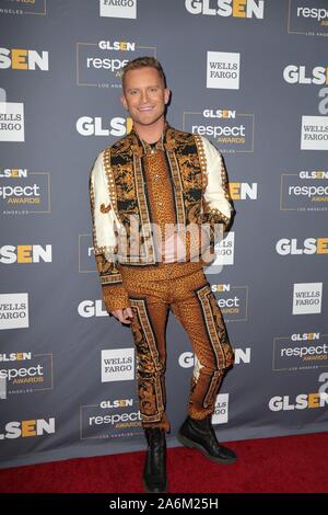 Beverly Hills, CA. 25th Oct, 2019. August Getty at arrivals for GLSEN Respect Awards, The Beverly Wilshire Hotel, Beverly Hills, CA October 25, 2019. Credit: Priscilla Grant/Everett Collection/Alamy Live News Stock Photo