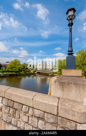 River Medway at Maidstone Kent Stock Photo