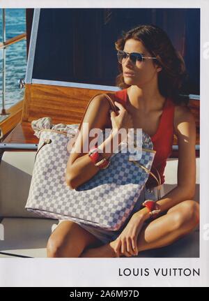 poster advertising Louis Vuitton with Sofia Coppola in paper magazine from  2014 year, advertisement, creative LV Louis Vuitton 2010s advert Stock  Photo - Alamy