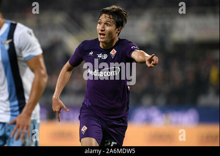 Firenze, Italy. 27th Oct, 2019. the grinta of federico chiesaduring, Italian Soccer Serie A Men Championship in Firenze, Italy, October 27 2019 - LPS/Matteo Papini Credit: Matteo Papini/LPS/ZUMA Wire/Alamy Live News Stock Photo
