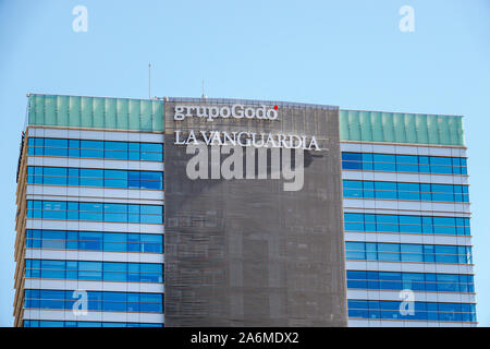 Barcelona Spain,Catalonia Les Corts,Avinguda Diagonal,Grupo Godo La Vanguardia,daily newspaper media publishing,headquarters,office building skyscrape Stock Photo