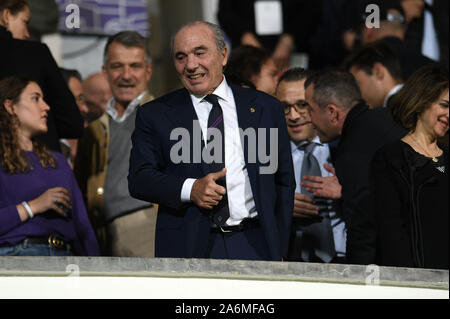Firenze, Italy. 27th Oct, 2019. the president of the fiorentina rocco commissoduring, Italian Soccer Serie A Men Championship in Firenze, Italy, October 27 2019 - LPS/Matteo Papini Credit: Matteo Papini/LPS/ZUMA Wire/Alamy Live News Stock Photo