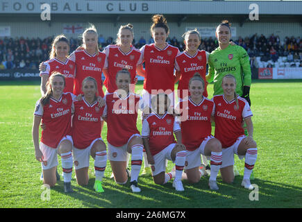 Borehamwood, UK. 27th Oct, 2019. of Arsenal Women and of Manchester City Women in action during the Barclays FA Women's Super League match between Arsenal Women and Manchester City Women at the Meadow Park in Borehamwood, UK - 27th October 2019 Credit: Action Foto Sport/Alamy Live News