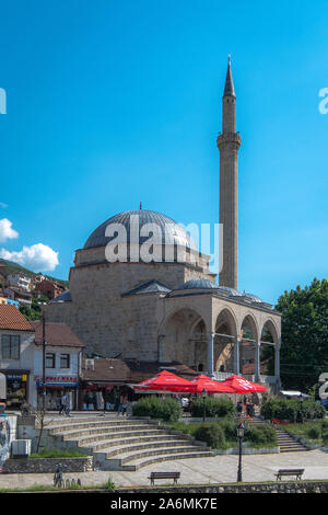 Sinan Pasha mosque in Prizren. Prizren is a historic city located in Kosovo. Stock Photo