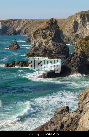 Bedruthan Steps North Cornwall Stock Photo
