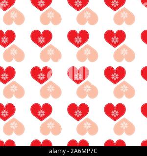Seamless pattern Christmas background. Decoration for paper, textile, fabric. Different colors on white background. Stock Vector