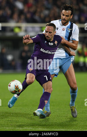Firenze, Italy. 27th Oct, 2019. ribery thwarted from paroloduring, Italian Soccer Serie A Men Championship in Firenze, Italy, October 27 2019 - LPS/Matteo Papini Credit: Matteo Papini/LPS/ZUMA Wire/Alamy Live News Stock Photo