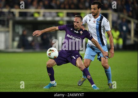 Firenze, Italy. 27th Oct, 2019. ribery thwarted from paroloduring, Italian Soccer Serie A Men Championship in Firenze, Italy, October 27 2019 - LPS/Matteo Papini Credit: Matteo Papini/LPS/ZUMA Wire/Alamy Live News Stock Photo