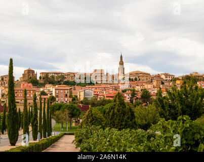 Panoramic view of Briones, La Rioja, Spain Stock Photo