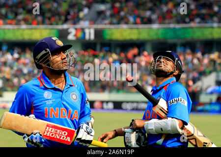Spectators in a cricket stadium, Captain Roop Singh Stadium, Gwalior ...