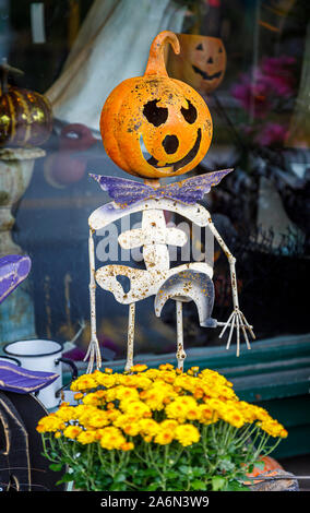 A Colourful Halloween Display In A Shop Window In Seville Stock Photo Alamy