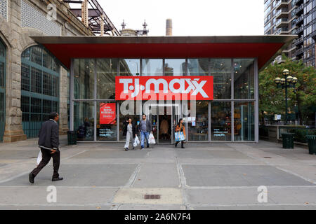 T.J. Maxx, 407 E. 59th Street, New York, NY.  exterior storefront of a department store in the upper east side neighborhood of Manhattan. Stock Photo