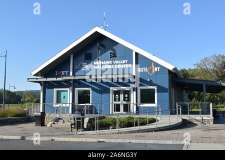 The Mohawk Valley Welcome Center along the Erie Canal, Upstate, New York Stock Photo