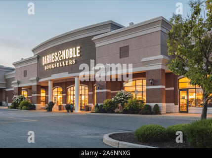 New Hartford, New York - Aug 18, 2019: Barnes and Noble Booksellers, with over 700 Stores Nationwide, Barnes and Noble Inc. is the Largest Book Retail Stock Photo