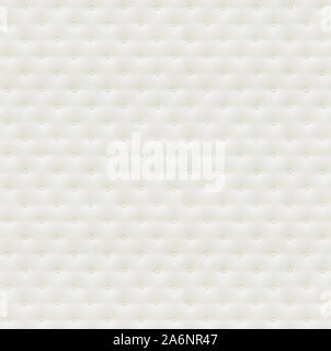 White leather seamless pattern with buttons Stock Photo