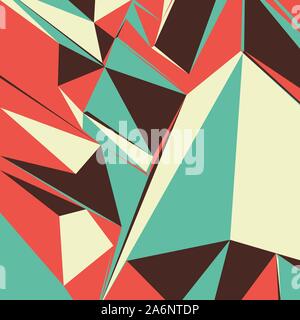 Abstract background with colorful triangles for magazines, booklets or mobile lock screen Stock Vector