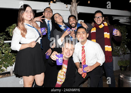 FULLERTON, LOS ANGELES, CALIFORNIA - OCTOBER 25, 2019: “The Wizards Beer Festival”, which is a Harry Potter themed party. Sponsored by Rock Star Beer Stock Photo