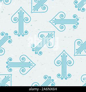 Seamless pattern with grungy arrows Stock Vector