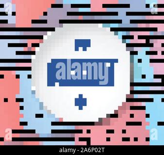 Abstract frame with rose quartz and serenity cubes Stock Vector