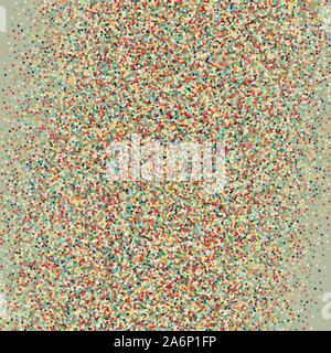 Flat colored ornament with retro halftone dots Stock Vector