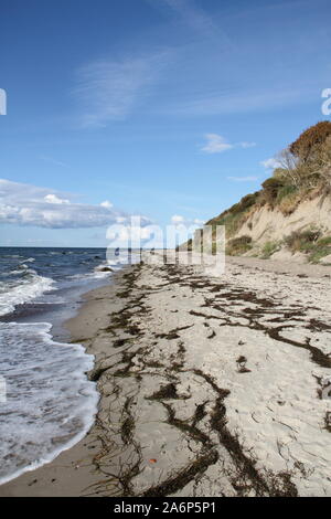 Sandy beach on the Baltic Sea coast Stock Photo