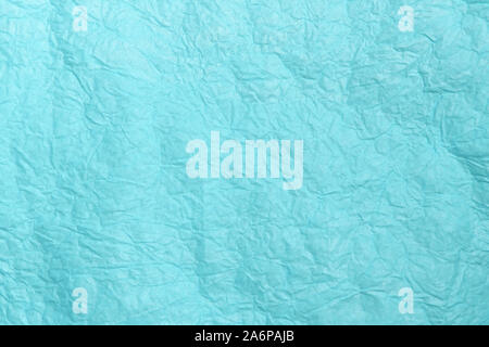 Trendy Purist blue colored textured background. Crumpled paper texture. Stock Photo