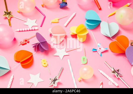 Rarty accessory on pink background Stock Photo