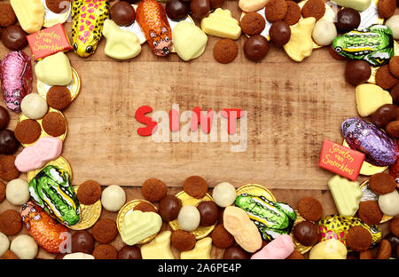 Traditional sweets for the celebration of Saint Nicolas (Sinterklaas) a dutch holiday Stock Photo