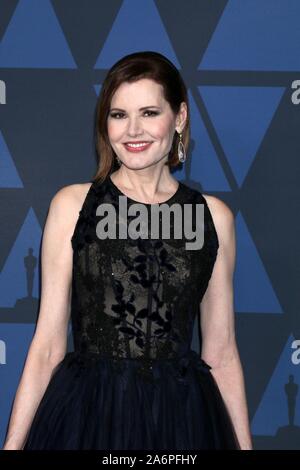 Los Angeles, USA. 27th Oct, 2019. LOS ANGELES - OCT 27: Geena Davis at the 11th Annual Governors Awards at the Dolby Theater on October 27, 2019 in Los Angeles, CA at arrivals for Academy's 11th Annual Governors Awards 2019 - Part 2, The Dolby Theatre at Hollywood and Highland Center, Los Angeles, CA October 27, 2019. Credit: Priscilla Grant/Everett Collection/Alamy Live News Stock Photo