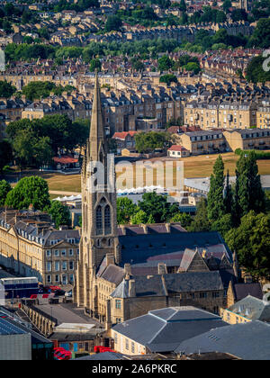 St. John the Evangelist Roman Catholic Church, South Parade in the south-east section of Bath City Centre, Somerset, UK. Stock Photo