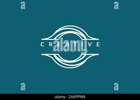 Circle logo design resembles a camera. Minimalist and modern vector illustration design suitable for business and brands. Stock Vector