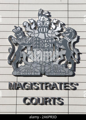 Chelmsford Magistrates' Court, Essex, where lorry driver Maurice Robinson, 25, is due to appear in court charged with 39 counts of manslaughter, conspiracy to traffic people, conspiracy to assist unlawful immigration and money laundering. Stock Photo