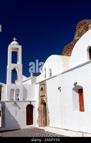 Agia Triada Church, Megalo Horio, Tilos, Dodecanese islands, Southern Aegean, Greece. Stock Photo