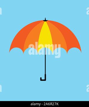 Orange umbrella icon design. vector illustration Stock Vector