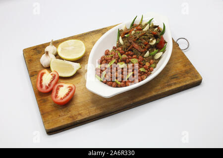 MANDALAY/MYANMAR(BURMA) - 28th Oct, 2019 : Burmese Tea Leaf Salad which is also called 'La Phat Thote' in Myanmar. One of my favourite food. Stock Photo