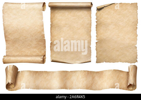 Vintage roll of parchment Stock Photo - Alamy