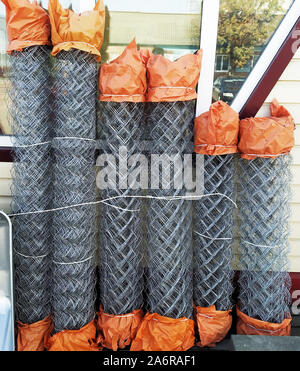 rabitz netting texture background. Fencing metal mesh fence Stock Photo ...