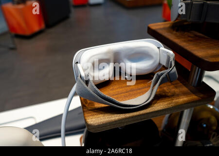 The device for massaging the eye. Inside view. Stock Photo