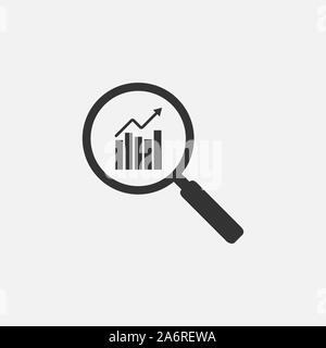 Search, seo icon. Vector illustration, flat design Stock Vector