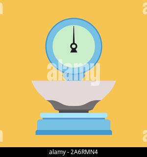 Libra sign vector icon illustration. Scale isolated balance equal. Weight measurement analysis appliance mass. Stock Vector