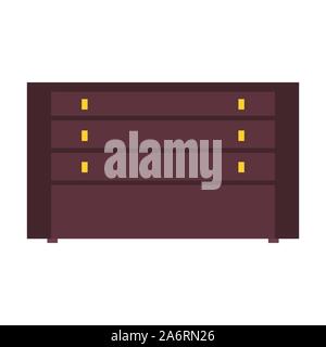 Interior furniture vector icon living room illustration design home. Apartment element isolated. Concept equipment Stock Vector