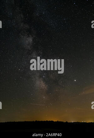 milky way photograph on a summer night. a clear sky full of stars. Stock Photo