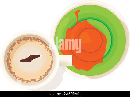 Jelly dessert icon, isometric style Stock Vector