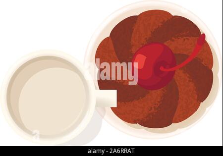 Bundt cake icon, isometric style Stock Vector
