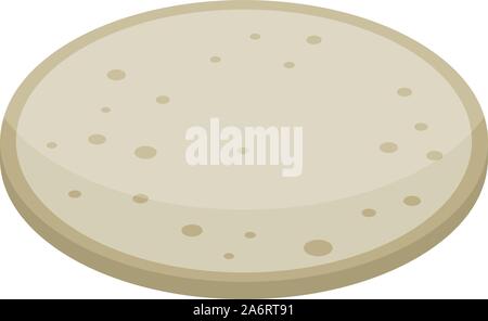 Cassava bakery icon, isometric style Stock Vector