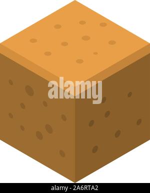 Cassava icon, isometric style Stock Vector